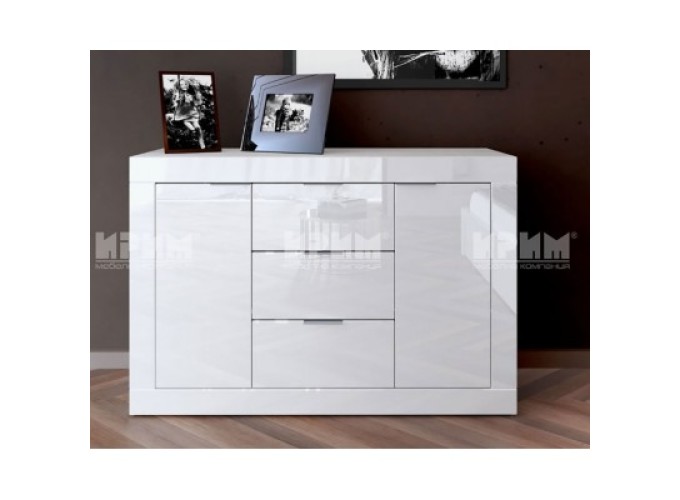 Συρταριέρα με 3 συρτάρια 1213049, 120x45.5x80 εκ., Genomax