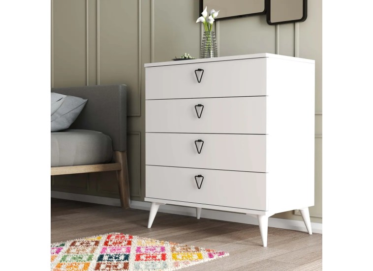 Συρταριέρα 3614 Versace , 80x45x90,8εκ., All4home