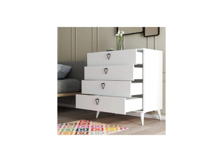 Συρταριέρα 3614 Versace , 80x45x90,8εκ., All4home