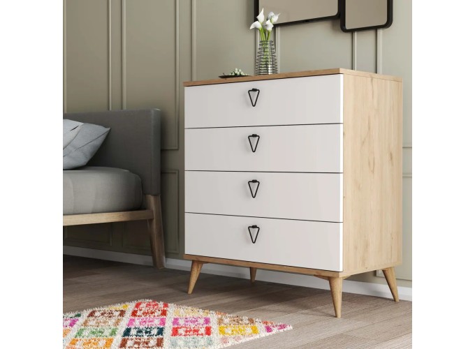 Συρταριέρα 3616 Versace , 80x45x90,8εκ., All4home