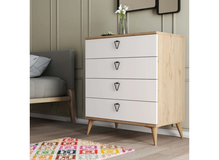 Συρταριέρα 3616 Versace , 80x45x90,8εκ., All4home