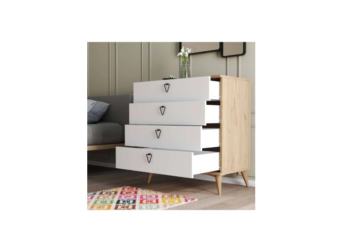 Συρταριέρα 3616 Versace , 80x45x90,8εκ., All4home