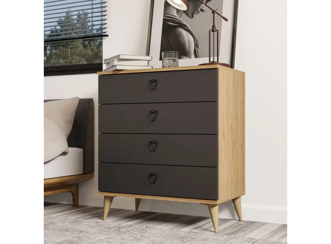 Συρταριέρα 3618 Versace , 80x45x90,8εκ., All4home