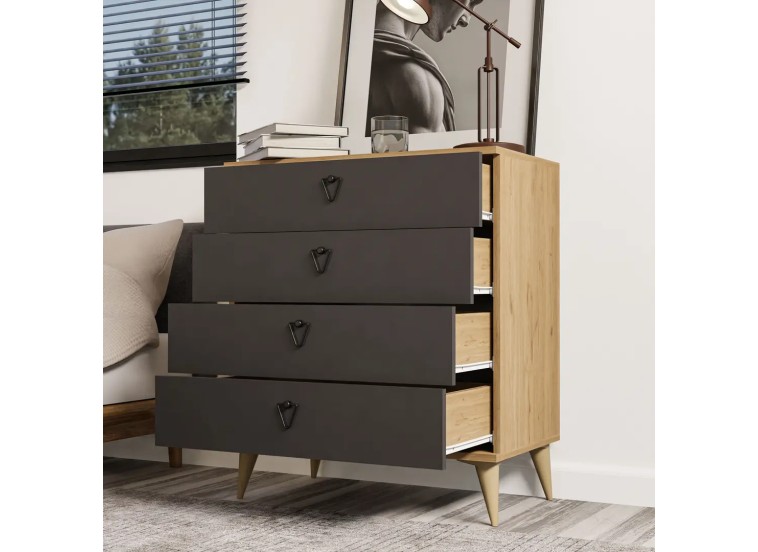 Συρταριέρα 3618 Versace , 80x45x90,8εκ., All4home