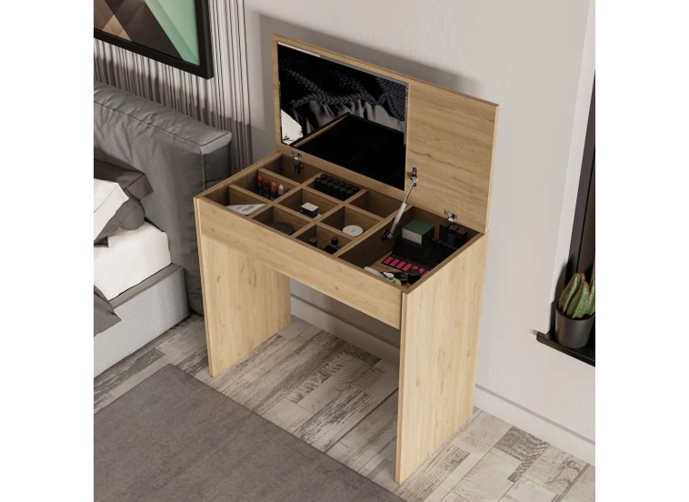 Τουαλέτα με καθρέφτη , 2232 Laila , 80,5 x 45 x 123,20 εκ., All4home