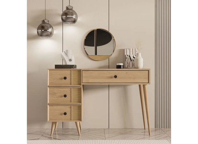 Τουαλέτα με καθρέφτη , 2254 Rose  , 120 x 45 x 79,50 εκ., All4home