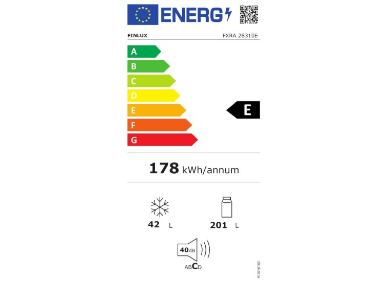 Ψυγειοκαταψύκτης, 243 λίτρα, FXRA 28310E, Υ160xΠ54xΒ56εκ., Λευκό, Finlux Ψυγειοκαταψύκτης, 243 λίτρα, FXRA 28310E, Υ160xΠ54xΒ56εκ., Λευκό, Finlux