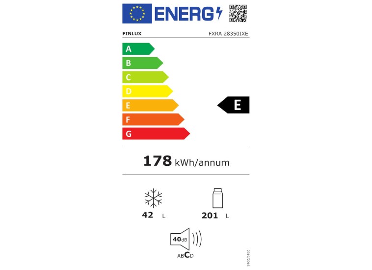 Ψυγειοκαταψύκτης, 243lt, F , FXRA 28350 IXE, Υ160xΠ54xΒ56εκ. Inox, Finlux Ψυγειοκαταψύκτης, 243lt, F , FXRA 28350 IXE, Υ160xΠ54xΒ56εκ. Inox, Finlux