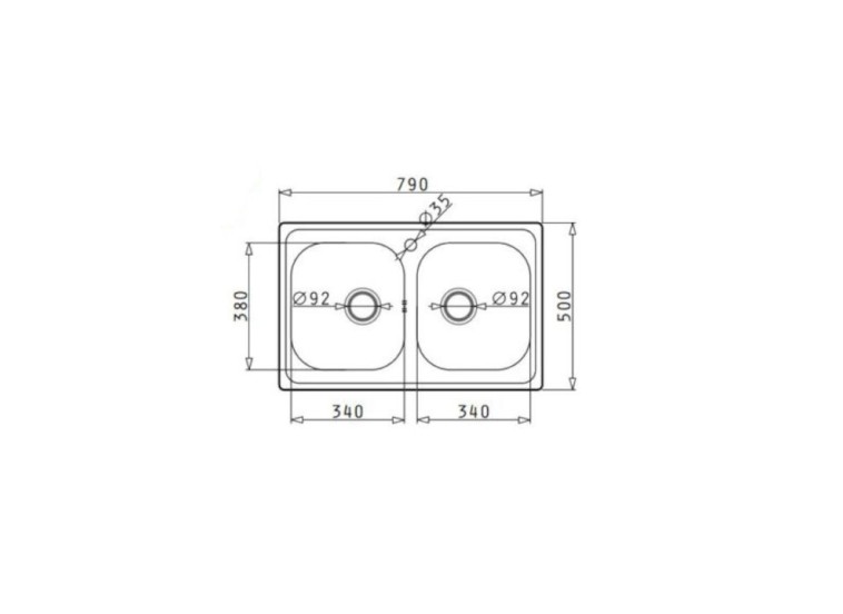 ΝΕΡΟΧΥΤΗΣ INSET 79x50 2B 1TH O92 GOF MNB N/S ΝΕΡΟΧΥΤΗΣ INSET 79x50 2B 1TH O92 GOF MNB N/S