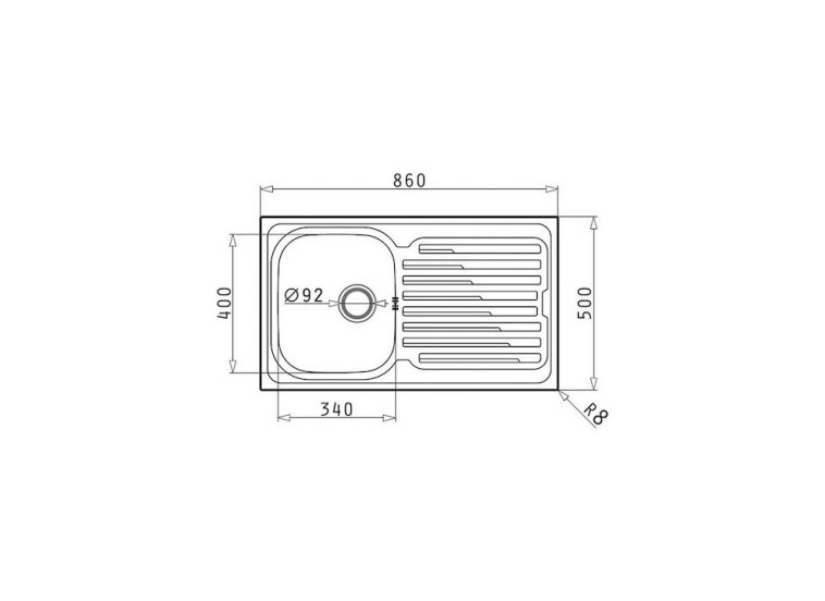 ΝΕΡΟΧΥΤΗΣ FEDRA 86x50 1B 1D REV 0TH O92 GOF MNB MDS ΝΕΡΟΧΥΤΗΣ FEDRA 86x50 1B 1D REV 0TH O92 GOF MNB MDS