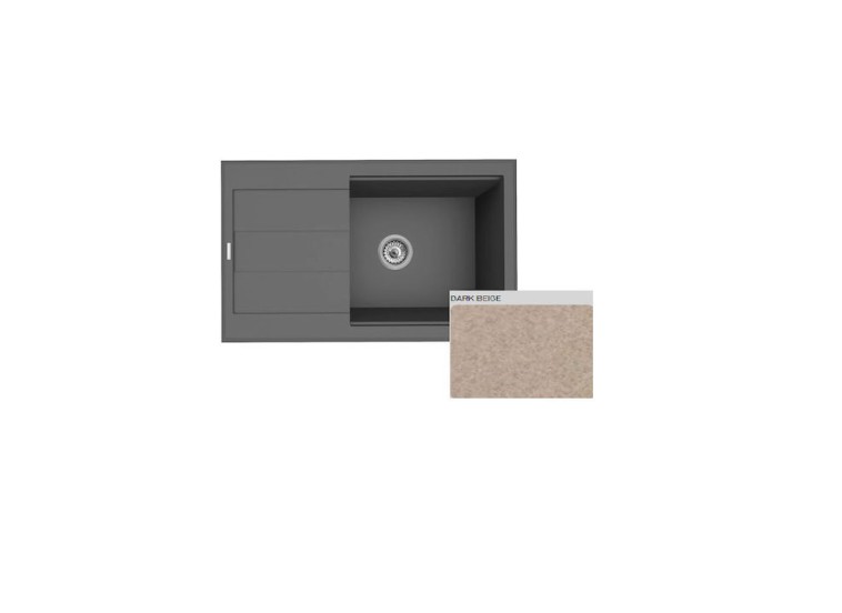 ΝΕΡΟΧΥΤΗΣ PYRAGRANITE SPARTA PLUS LUX 78x48 1B 1D DARK BEIGE ΝΕΡΟΧΥΤΗΣ PYRAGRANITE SPARTA PLUS LUX 78x48 1B 1D DARK BEIGE