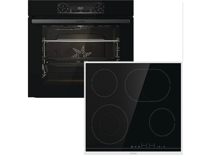 ΣΕΤ ΦΟΥΡΝΟΣ + ΕΣΤΙΑ BLACK STEAM (BOS6737E06BG + ECT43X) - 738885