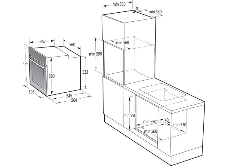 ΦΟΥΡΝΟΣ INOX - BOS6737E13X - 738004 ΦΟΥΡΝΟΣ INOX - BOS6737E13X - 738004