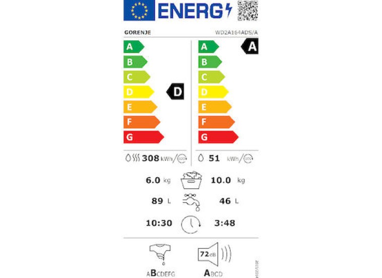 ΠΛΥΝΤΗΡΙΟ + ΣΤΕΓΝΩΤΗΡΙΟ ΡΟΥΧΩΝ 10kg WD2A164ADS - 20009492 ΠΛΥΝΤΗΡΙΟ + ΣΤΕΓΝΩΤΗΡΙΟ ΡΟΥΧΩΝ 10kg WD2A164ADS - 20009492