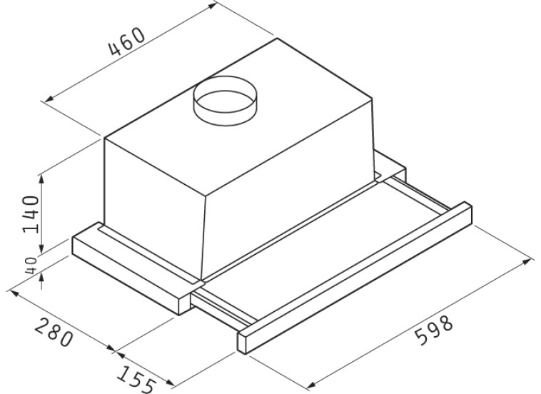ΑΠΟΡΡΟΦΗΤΗΡΑΣ ΣΥΡΟΜΕΝΟΣ TURBO SLIM 60 cm ΑΝΟΞΕΙΔΩΤΟΣ ΑΠΟΡΡΟΦΗΤΗΡΑΣ ΣΥΡΟΜΕΝΟΣ TURBO SLIM 60 cm ΑΝΟΞΕΙΔΩΤΟΣ