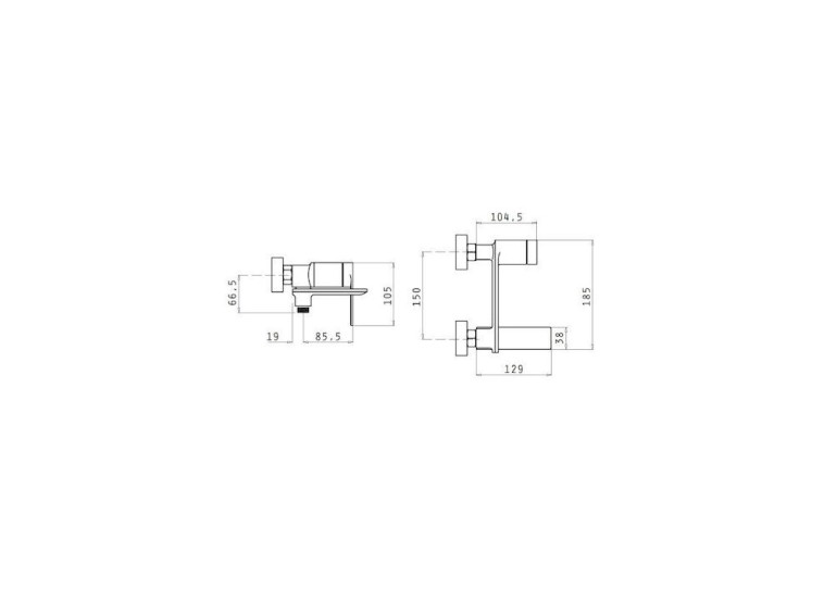 ΜΠΑΤΑΡΙΑ ΛΟΥΤΡΟΥ ROVETTA BLACK MATTE ΜΠΑΤΑΡΙΑ ΛΟΥΤΡΟΥ ROVETTA BLACK MATTE