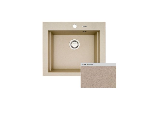 ΝΕΡΟΧΥΤΗΣ PYRAGRANITE SIROS 57x51,5 1B DARK BEIGE