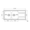 ΝΕΡΟΧΥΤΗΣ ZEDA EXTRA 116x50 2B 1D L 1TH Φ92 GOF ΝΕΡΟΧΥΤΗΣ ZEDA EXTRA 116x50 2B 1D L 1TH Φ92 GOF