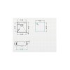 ΝΕΡΟΧΥΤΗΣ PYRAGRANITE ITHAKA 40x40 1B UM SNOW ΝΕΡΟΧΥΤΗΣ PYRAGRANITE ITHAKA 40x40 1B UM SNOW