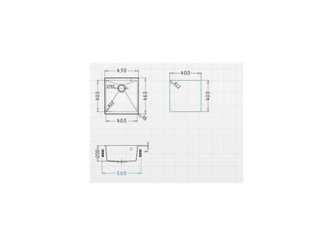 ΝΕΡΟΧΥΤΗΣ PYRAGRANITE ITHAKA 40x40 1B UM DARK BEIGE