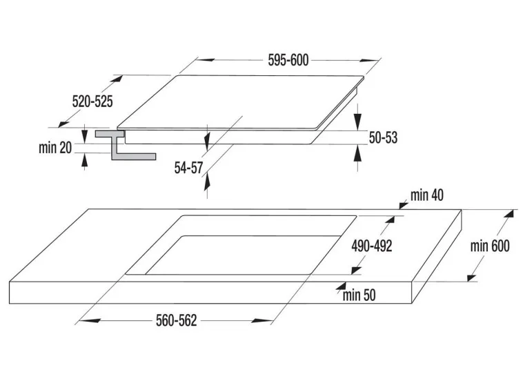 ΕΣΤΙΑ ΚΕΡΑΜΙΚΗ ΛΕΥΚΗ ECT643WCSC - 730813