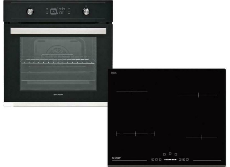 Σετ Φούρνος Εστία, K-60V19BQM + KH-6V08BS00, Sharp Σετ Φούρνος Εστία,68 λιτ., 59.5x59.5x57.5 εκ., K-60V19BQM + KH-6V08BS00, Sharp