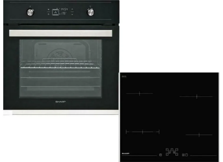 Σετ Φούρνος Εστία, K-60V19BQM + KH-6V08FT00, Sharp Σετ Φούρνος Εστία, 68 λιτ., 59.5x59.5x57.5 εκ., K-60V19BQM + KH-6V08FT00, Sharp