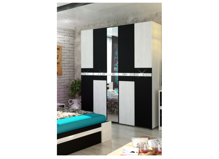 Ντουλάπα Stillo-Smart Home, 169/52/201 εκ, Genomax Ντουλάπα Stillo-Smart Home, 169/52/201 εκ, Genomax