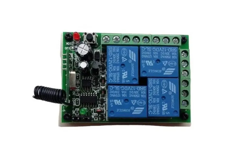 Ασύρματος δέκτης 4 εντολών 12Volt 4 κανάλια