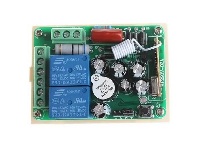 Ασύρματος δέκτης 2 εντολών 12Volt 2 κανάλια
