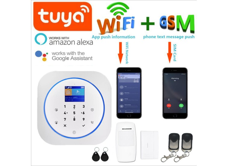 Ασύρματος συναγερμός wifi Smart Home Alarm Security System WiFi ,GSM, Tuya smart με app για κινητό Ασύρματος συναγερμός wifi Smart Home Alarm Security System WiFi ,GSM, Tuya smart με app για κινητό