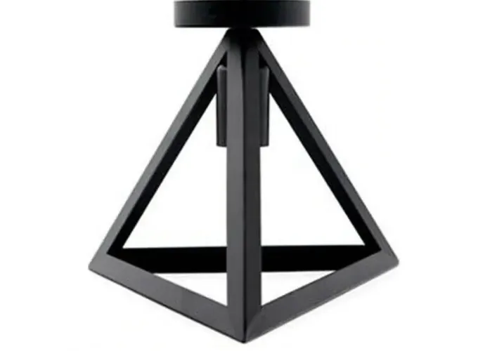 Φωτιστικό οροφής - Πλαφονιέρα σε μαύρο χρώμα σχήμα τρίγωνο - πυραμίδα Triang23