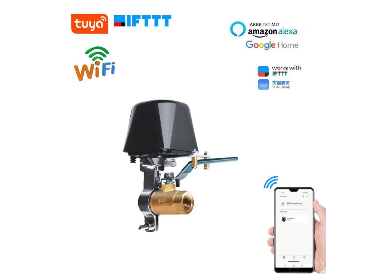 Ασύρματη βαλβίδα νερού (Ηλεκτροβάννα) με Bluetooth-Wifi - Tuya Ασύρματη βαλβίδα νερού (Ηλεκτροβάννα) με Bluetooth-Wifi - Tuya