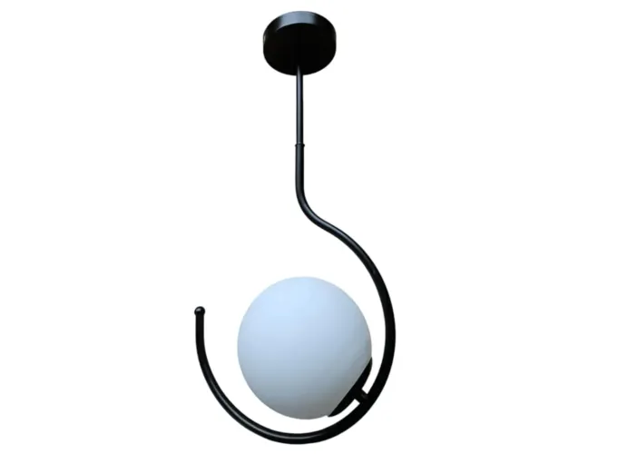 Κρεμαστό φωτιστικό οροφής με 1 μπάλα και λάμπα g9 serenity 55