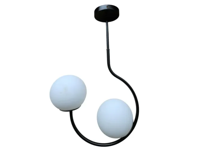 Κρεμαστό φωτιστικό οροφής με 2 μπάλες και λάμπες g9 serenity 56