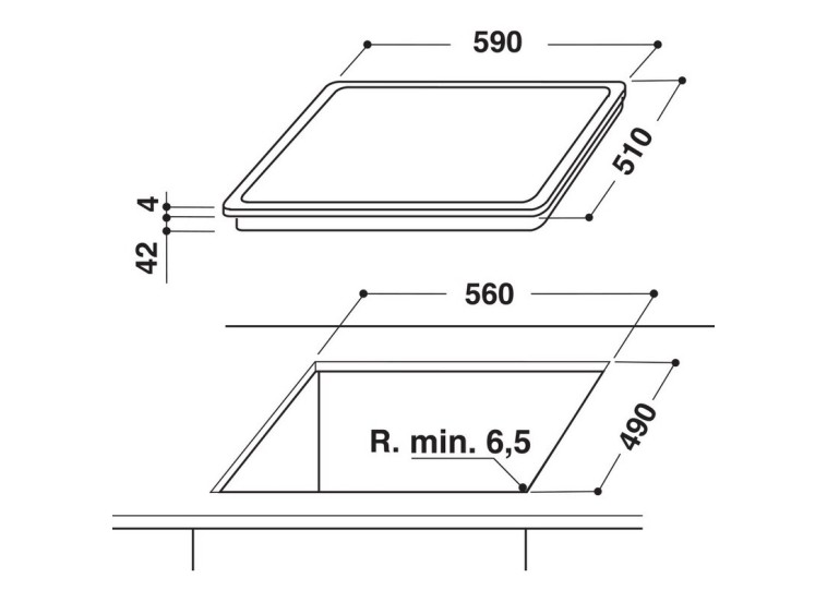 Εντοιχιζόμενη Κεραμική Εστία Hotpoint-Ariston HR 603X/1 Εντοιχιζόμενη Κεραμική Εστία Hotpoint-Ariston HR 603X/1