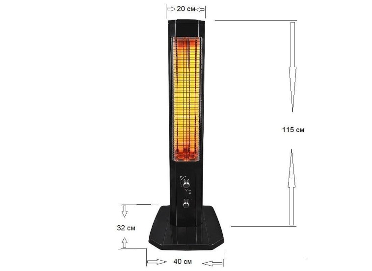 Θερμάστρα Χαλαζία Crown CMH-2300 Θερμάστρα Χαλαζία Crown CMH-2300