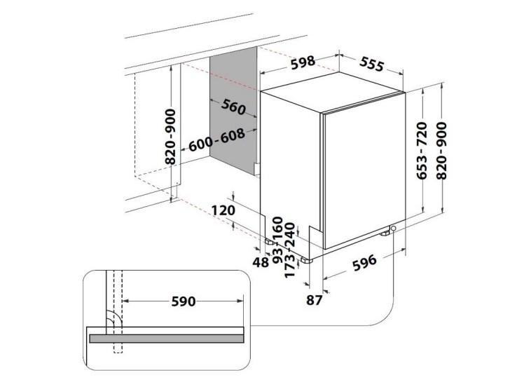 Εντοιχιζόμενο Πλυντήριο Πιάτων Hotpoint-Ariston HIC 3C26N WF Εντοιχιζόμενο Πλυντήριο Πιάτων Hotpoint-Ariston HIC 3C26N WF