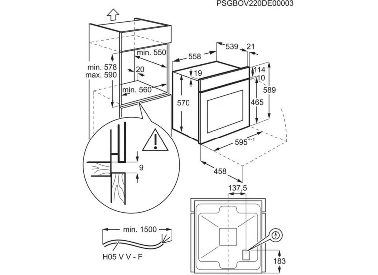 Εντοιχιζόμενος Φούρνος Electrolux EOF3H40BX Εντοιχιζόμενος Φούρνος Electrolux EOF3H40BX