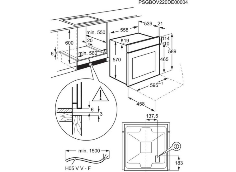 Εντοιχιζόμενος Φούρνος Electrolux EOF3H40BX Εντοιχιζόμενος Φούρνος Electrolux EOF3H40BX