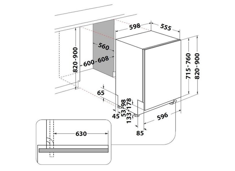 Εντοιχιζόμενο Πλυντήριο Πιάτων Hotpoint-Ariston H8I HP42 L Εντοιχιζόμενο Πλυντήριο Πιάτων Hotpoint-Ariston H8I HP42 L