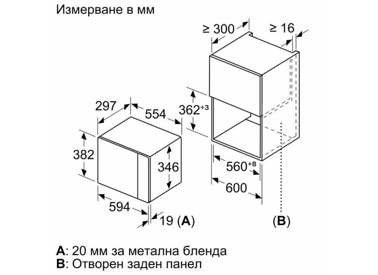 Εντοιχιζόμενος Φούρνος μικροκυμάτων Bosch BFL520MB0 Εντοιχιζόμενος Φούρνος μικροκυμάτων Bosch BFL520MB0