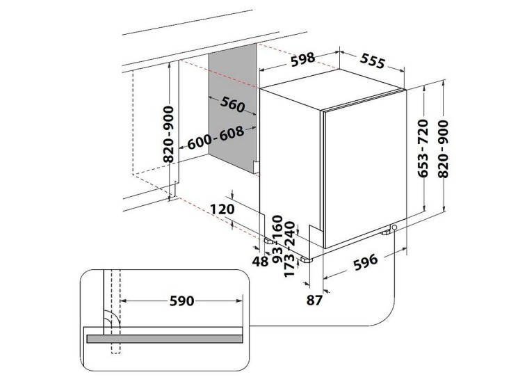 Εντοιχιζόμενο Πλυντήριο Πιάτων Hotpoint-Ariston H2I HD526 A . Εντοιχιζόμενο Πλυντήριο Πιάτων Hotpoint-Ariston H2I HD526 A .