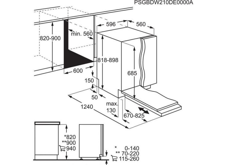 Εντοιχιζόμενο Πλυντήριο Πιάτων AEG FSK94858P (ST) Εντοιχιζόμενο Πλυντήριο Πιάτων AEG FSK94858P (ST)