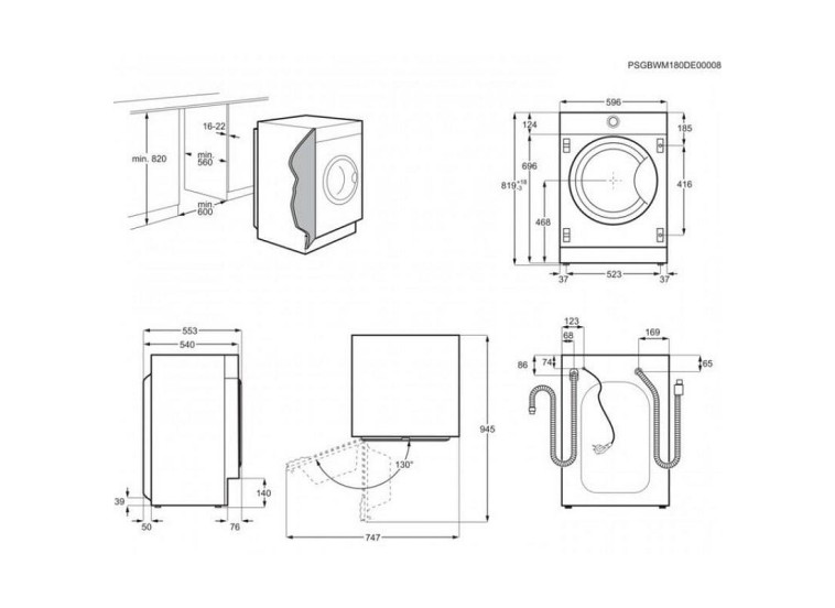 Εντοιχιζόμενο Πλυντήριο Electrolux EWN7F447WI Εντοιχιζόμενο Πλυντήριο Electrolux EWN7F447WI