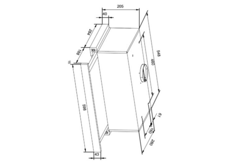 Built-in Hood AMICA OTP6243BG Built-in Hood AMICA OTP6243BG