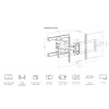 Βάσεις Στήριξης Τηλεόρασης Τοίχου Crown WM60K100MTL Βάσεις Στήριξης Τηλεόρασης Τοίχου Crown WM60K100MTL