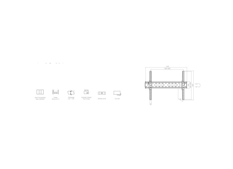 Βάσεις Στήριξης Τηλεόρασης Τοίχου Crown WM45K3780ST Βάσεις Στήριξης Τηλεόρασης Τοίχου Crown WM45K3780ST