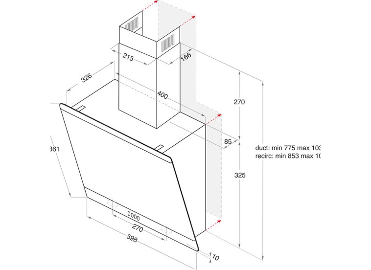 Εντοιχιζόμενος Απορροφητήρας Hotpoint-Ariston HHVP 6.6F LM K Εντοιχιζόμενος Απορροφητήρας Hotpoint-Ariston HHVP 6.6F LM K