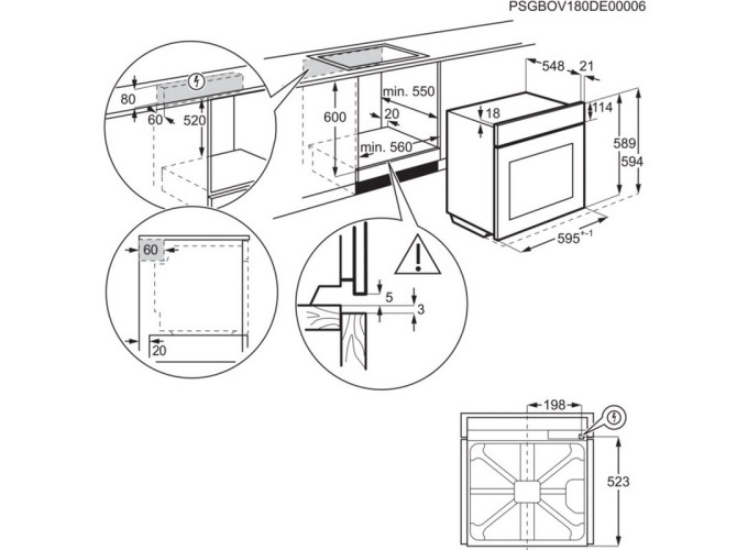 Εντοιχιζόμενος Φούρνος Electrolux EOD5H70X